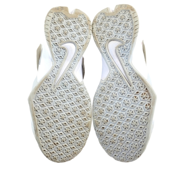 Nike Zoom Soldier 8 Lebron Basketball Shoes Youth 6 Y White Gray Hi Top Athletic - Picture 11 of 14